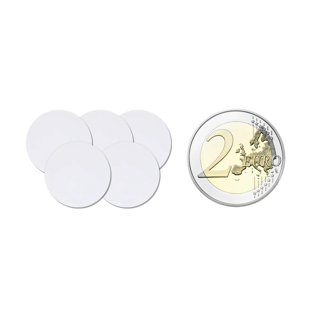 MIFARE CLASSIC® COMPATIBLE 1K UID MODIFIABLE COIN TAG - PACK OF 5